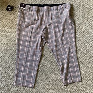 Ava & Viv Plaid Ankle Pants Size 30W